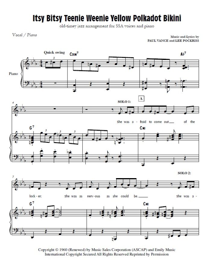 Itsy Bitsy Teenie Weenie Yellow Polkadot Bikini Landig Music Itsy bitsy teenie weenie yellow polkadot bikini landig music